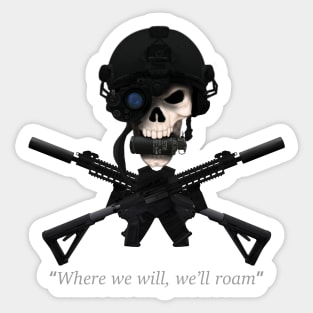 Skull & rifles Sticker